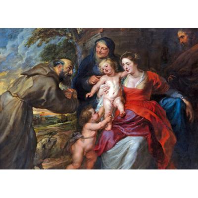 The Holy Family with Francis and Anne - Personalised Cards